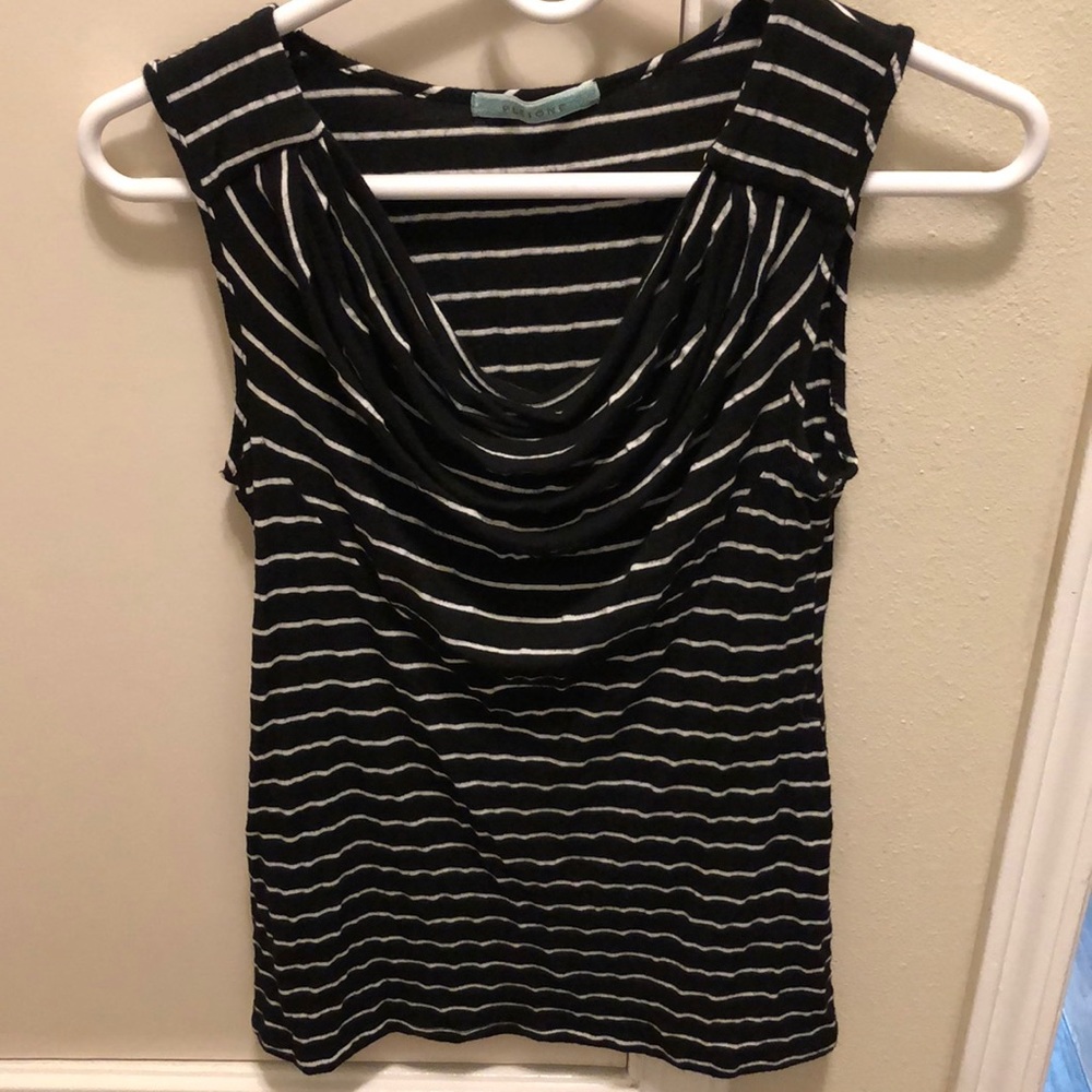 Sleeveless top.